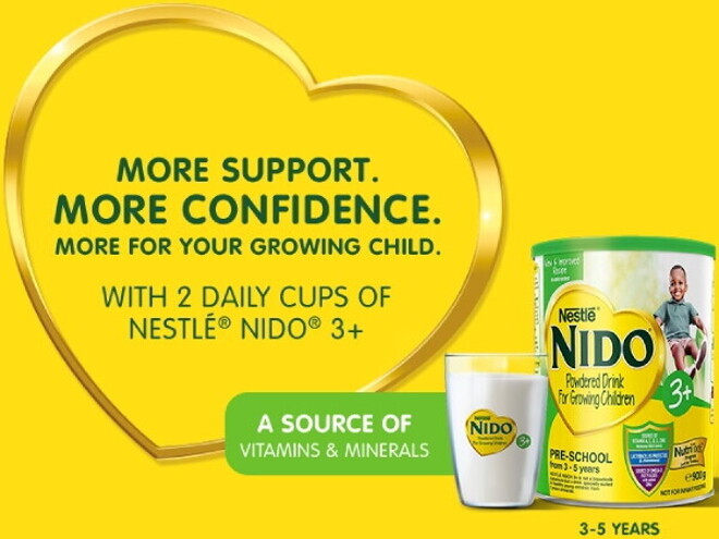 New and improved recipe for Nido Plus 3 can.